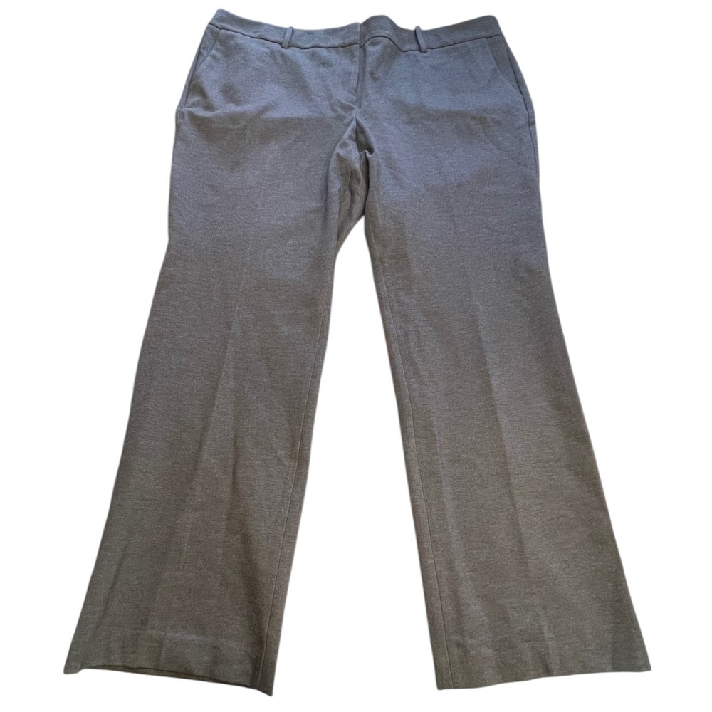 New Talbots Gray SoHo Full Length Trouser Pants Plus Size 20W MSRP $129 42x32